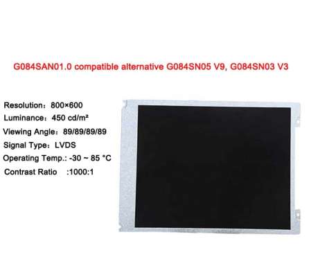 G084SAN01.0 compatible alternative G084SN05 V9, G084SN03 V3