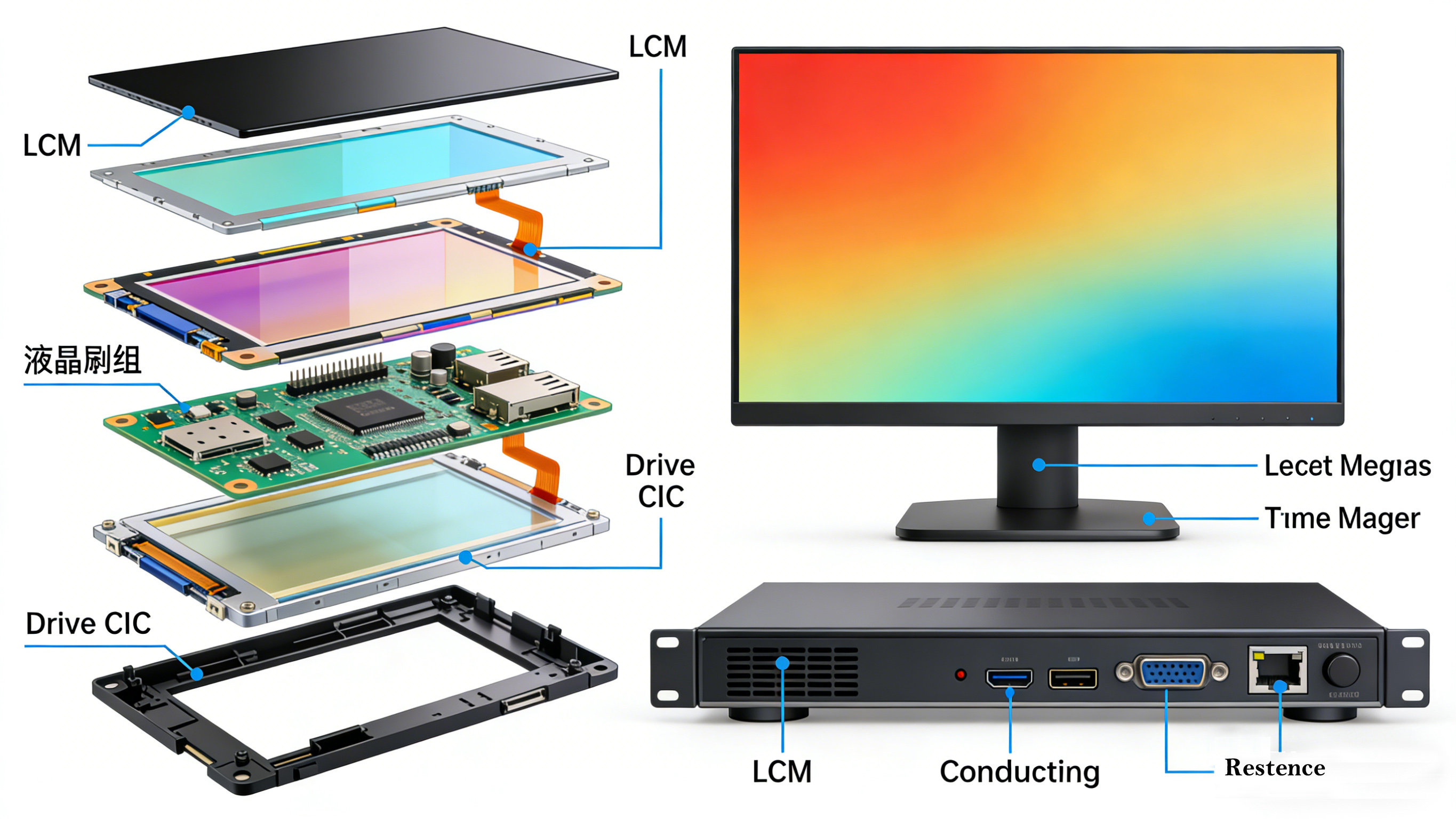 What is the difference between LCD modules and liquid crystal display?