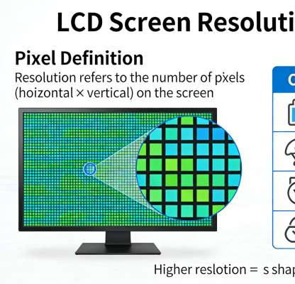 What is the resolution of a LCD screen?