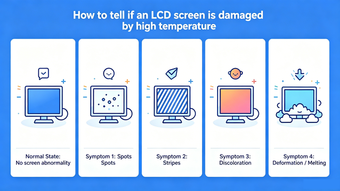 How to Judge Whether the LCD Screen is Damaged by High Temperature