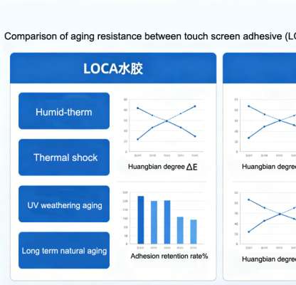 Comparison of aging resistance between LOCA and OCA 