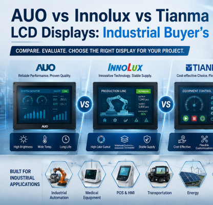 AUO vs Innolux vs Tianma LCD Displays: Industrial Buyer's Guide