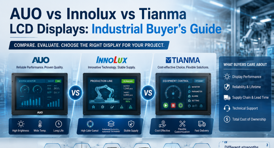 AUO vs Innolux vs Tianma LCD Displays: Industrial Buyer's Guide